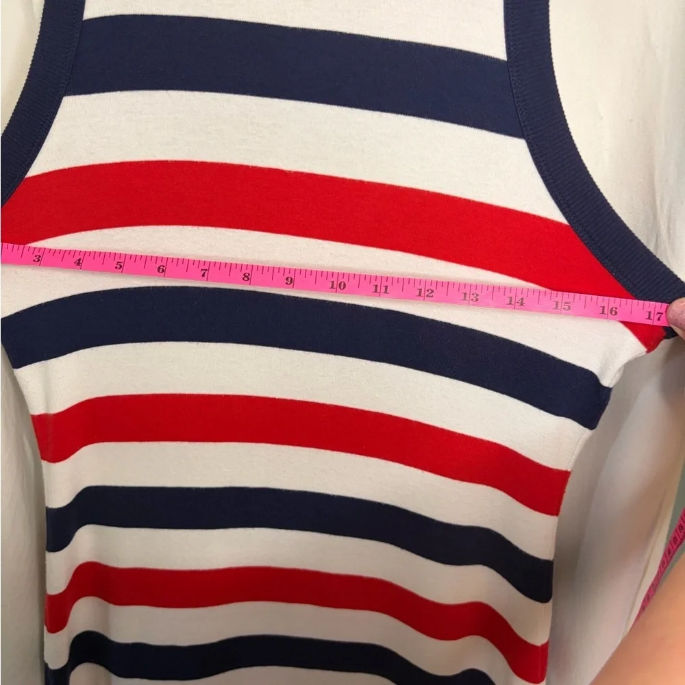 GAP Sleeveless Striped Dress - Red, Navy & White size small